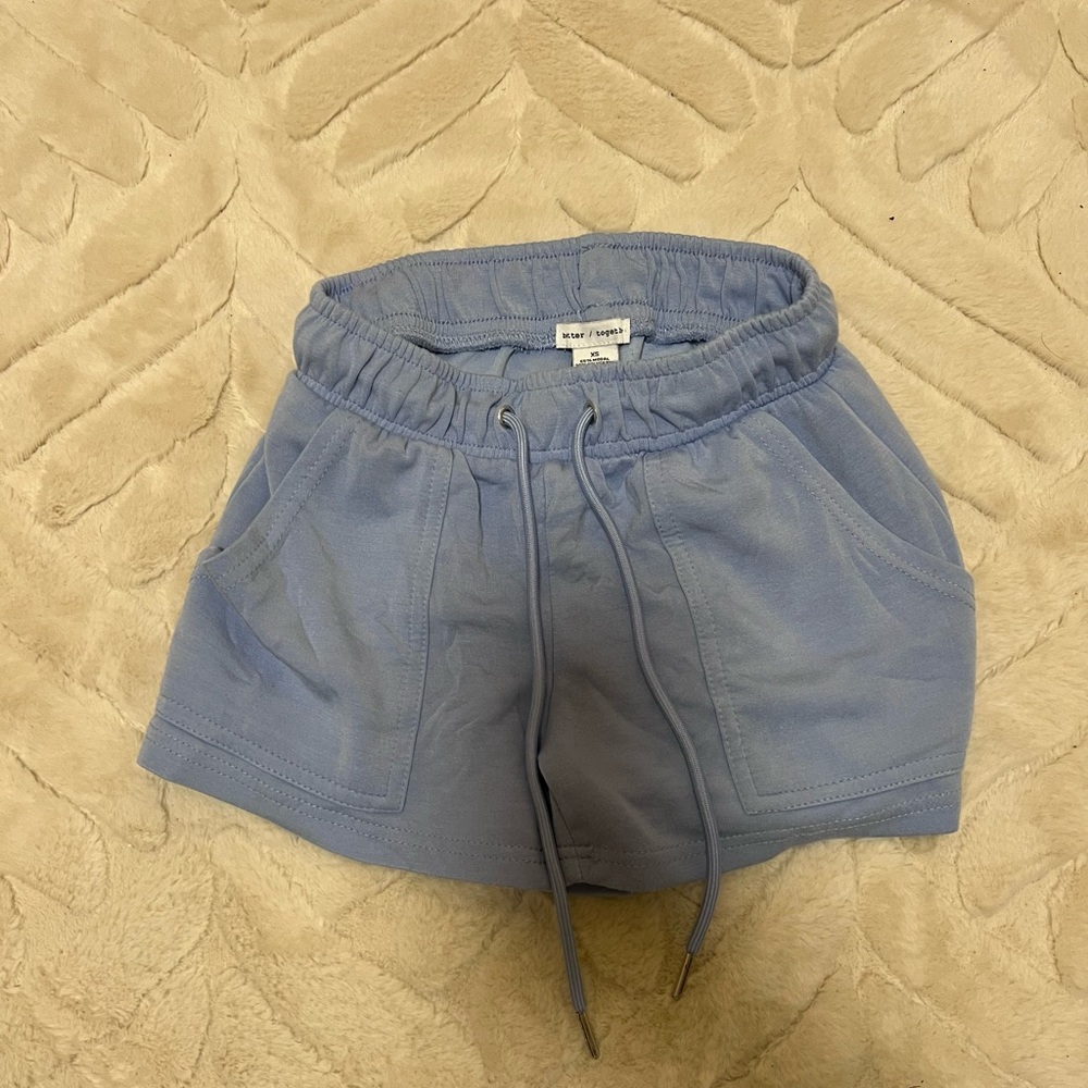 Light Blue Athletic Shorts for Women